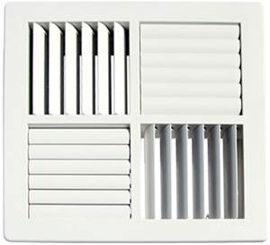 Paltech two way, four way and six way ceiling vents