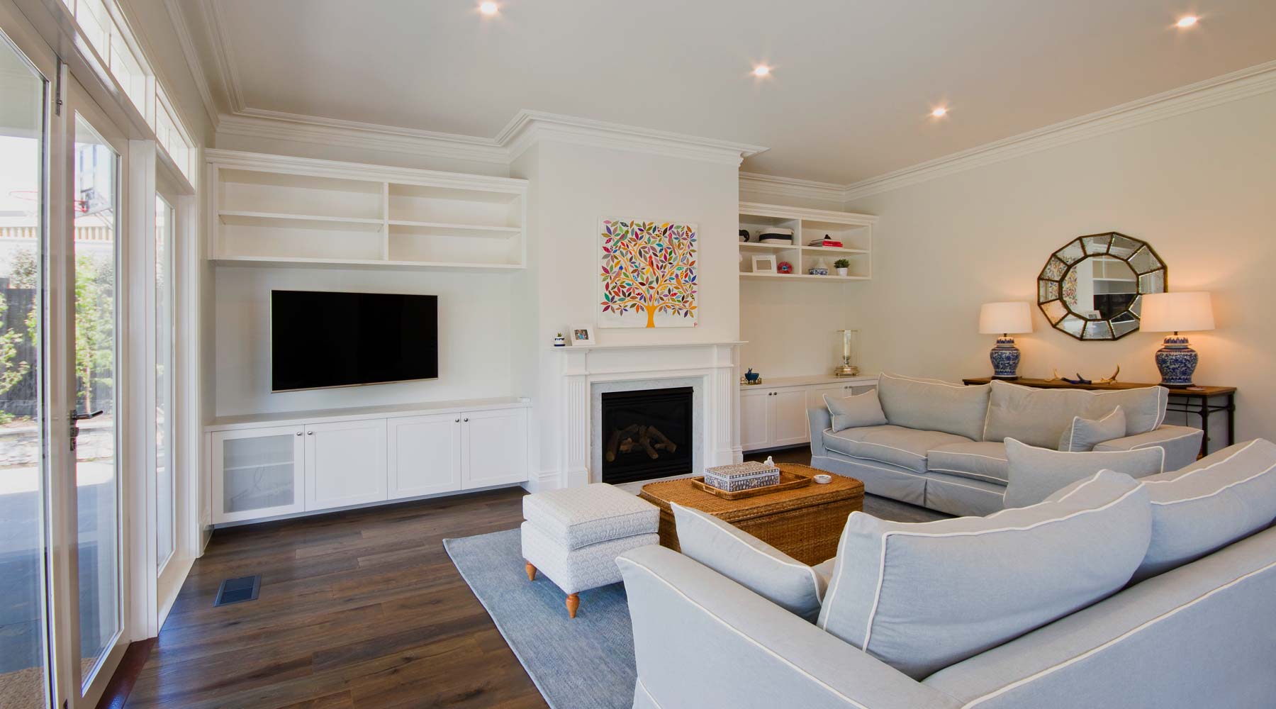 Living Room in Rosemont Street, Surrey Hills with Gas ducted heating with add on air conditioning, Floor registers and vents