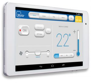 MyAir touch screen tablet controller