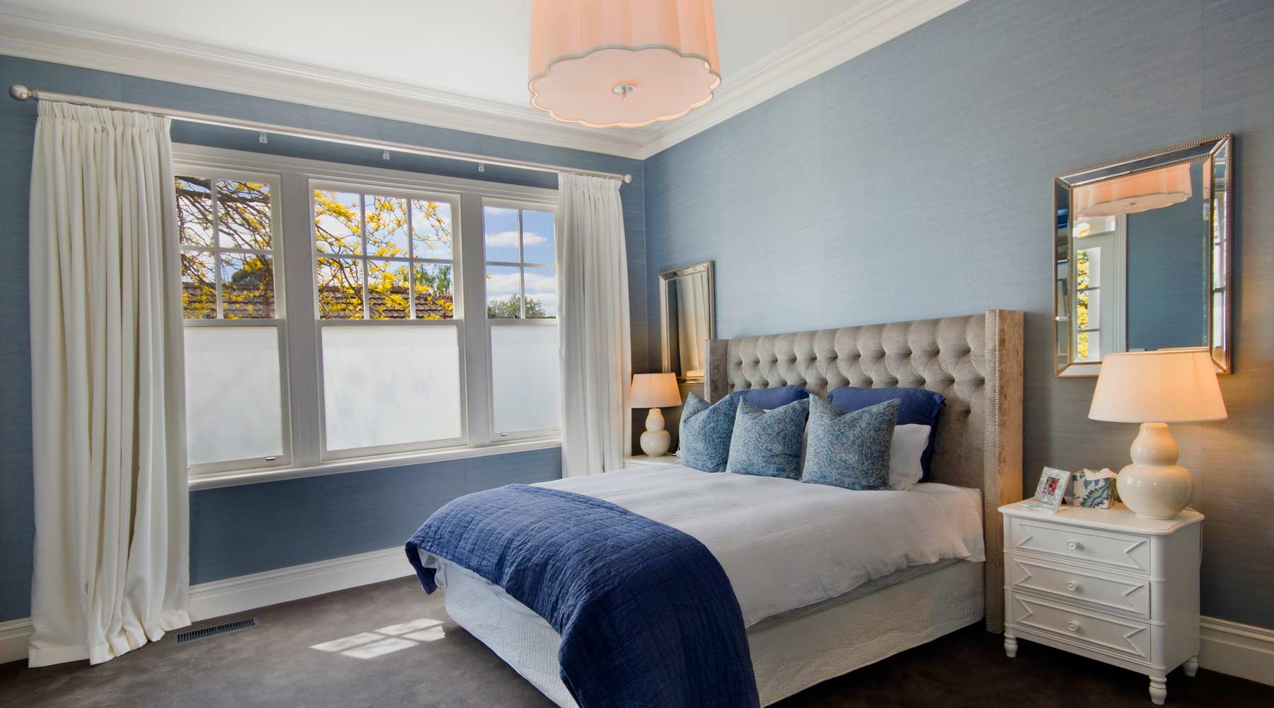 Bedroom in Rosemont Street, Surrey Hills with Gas ducted heating with add on air conditioning, Floor registers and vents