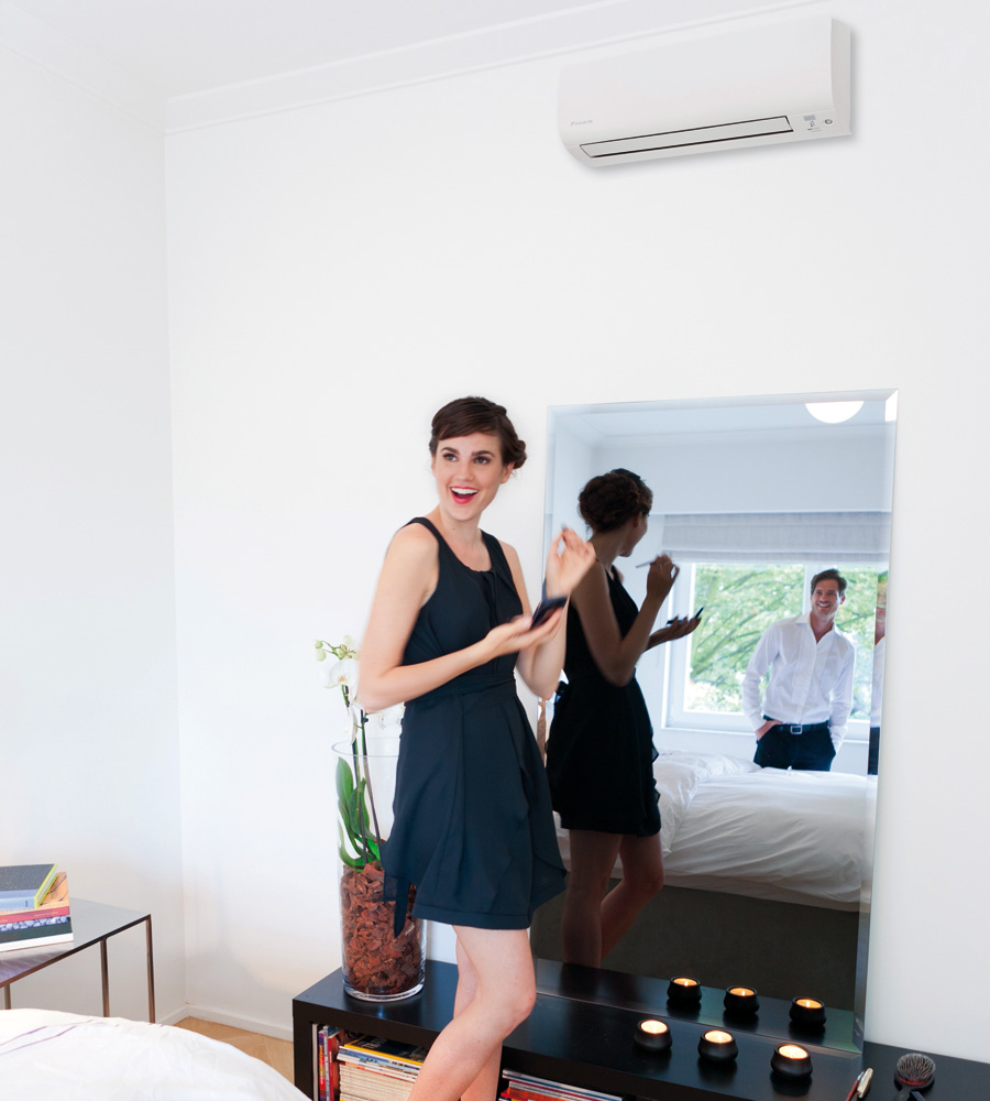 Split system installed in a Melbourne living room